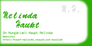 melinda haupt business card